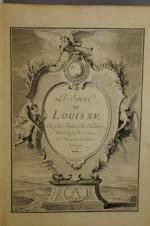 LIVRE DE FETE. Le Sacre de Louis XV, Roy de...