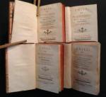 ROUSSEAU, Jean-Jacques. Emile, ou de l'éducation.Amsterdam, Néaulme, 1762.4 volumes in-12,...