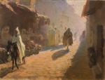 Adam STYKA (Kielce, 1890  New-York, 1959)Arabes cheminant dans une...