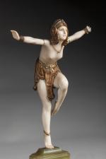 Demetre CHIPARUS (Dorohoï, 1886 - Bagneux, 1947) Danseuse à la...