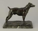 Rembrandt  BUGATTI (Milan, 1884 - Paris, 1916)Royal terrier.Bronze à...