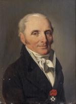 Louis-Léopold BOILLY ( La Bassée 1761- Paris 1845)Portrait d'homme portant...