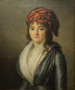 Attribué à Marie Victoire LEMOINE (1754-1820)Jeune fille au turban rouge...