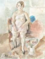 PASCIN Jules (Julius Pincas, 1885-1930). La blonde. Signée en bas...