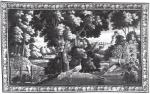 TAPISSERIE de la Manufacture Royale d'AUBUSSON, XVIIème siècle. Verdure animée...