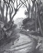 OSTERLIND Anders (1887-1960) 
Route près de Versailles. 
Huile sur toile,...