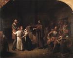 BORNSCHLEGEL Victor (1820-1891) 
Les Dragonnades. 
Huile sur toile. 
120 ×...