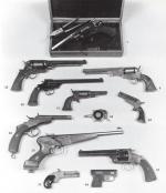 PISTOLET DERINGER SHARPS HANKINS, 4 coups, calibre 32, annulaire percuteur...