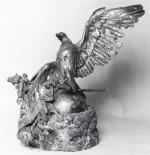 Jean Léon GEROME (1824-1904). L'aigle de Waterloo. Bronze doré sur...