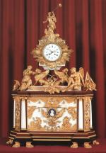 Importante PENDULE ROYALE d'époque Louis XVI en bronze doré et...
