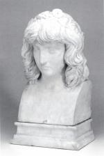 Pierre-Jean DAVID D'ANGERS (1788-1856). 
Buste de jeune femme la tête...