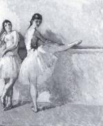 COSSON Marcel (1878-1956). Deux danseuses. Huile sur carton, signée en...