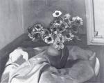 VALLOTTON Félix (1865-1925). Nature morte au bouquet d'anémones. Huile sur...