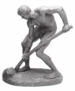 Alfred BOUCHER (1850-1934). « Terrassier ou l'Effort ». Bronze patiné...