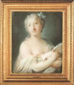 Attribué à Rosalba CARRIERA (1675-1757). Paire: Jeune fille à la...