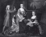 Robert LEVRAC dit LEVRAC-TOURNIÈRES (Caen, 1667-1752). Trois personnes dans un...