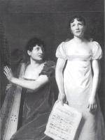 Attribué à Henri-François RIESENER (Paris, 1767-1828). 
Portrait de Mlles de...