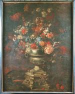 Peter CASTEELS (Anvers, 1684 -Richmond, 1749). 
Nature morte au vase...