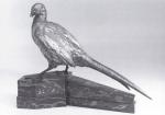 MOIGNIEZ Jules (1835-1894). Faisan. Bronze à patine mordoré à rehauts...