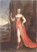 Joseph WERNER le JEUNE (Berne, 1637-1710). 
Portrait de femme en...