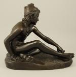 François RUDE (1784-1855)
Pêcheur napolitain.
Bronze à patine brune.
Cachet de réduction COLAS.
Haut....