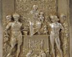 d'après MODERNO (1467-1528)"Sacra conversazione". Rome vers 1510. Plaque argent. Poids...