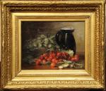 Jean Frédéric COUTY (1829-1904)Nature morte aux fruits.Huile sur toile, signée...