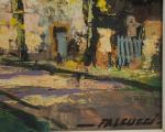 Robert FALCUCCI (1900 - 1980)Vue d'un village.Toile.46 x 55,5 cm.