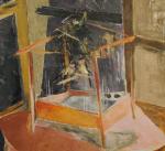 Roger CHASTEL (1897-1981)"La cage orange"Toile signée en bas à droite...