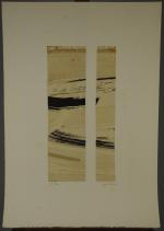 Arpad SZENES (1897 - 1985)"En deux parties"Lithographie, épreuve d'artiste signée...