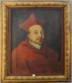 École FRANÇAISE du XVIIème.Portrait d'un cardinal.Toile d'origine.64 x 48,5 cm....