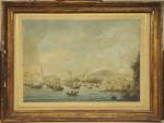 Louis Augusyte LAMY (1746 - 1831)Marseille, entrée du port -...