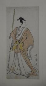 UTAMARO (1753-1806) Hosoban tate-e, "Shibai yakusha-e", portrait en pied 'un...