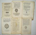[JUSTICE - MATIERES CRIMINELLES] - Lettres patentes, édits, déclarations, ordonnances,...