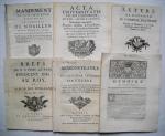 [CLERGÉ - CENSURE - JANSÉNISME et DIVERS] - Lettres patentes,...