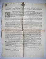 - [PAPIER MARQUÉ et TIMBRE] - Lettres patentes, édits, déclarations,...