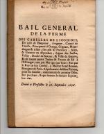 [IMPÔTS - GABELLE - BAUX et RÈGLEMENTS] - Lettres patentes,...
