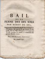 [IMPÔTS - GABELLE - BAUX et RÈGLEMENTS] - Lettres patentes,...