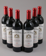 PAUILLAC. Château Grand Puy Ducasse, 1998. 12 bouteilles. Caisse bois...