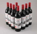 POMEROL. Clos René, 1999. 9 bouteilles dont une à l'étiquette...
