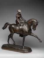 Godefroid DEVREESE (Courtrai, 1861 - Bruxelles, 1941) Amazone, 1886.Bronze patiné,...