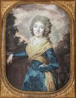 François DUMONT (Lunéville, 1751 - Paris, 1831)Portrait de Madame d'Aucour...