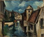 Maurice de VLAMINCK (Paris, 1876 - Rueil-la-Gadelière, 1958)Chartres, le moulin...