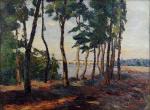 Abel LAUVRAY (1870-1950)
Bord de Loire à Montlouis.
Huile sur toile signée...