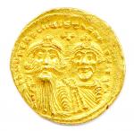 Héraclius et Héraclius Constantin son fils (610-634) Solidus frappé à...