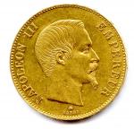 Napoléon III (tête nue) 100 Francs 1859 Strasbourg. Très beau/T.B.