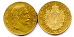 Lot de deux pièces 50 Francs Napoléon III (tête laurée)...