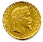 Napoléon III (tête laurée) 100 Francs 1867 Strasbourg. Très beau/Superbe.