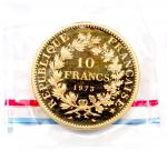 Piéfort en or 10 Francs Hercule 1973 (84,15g) sous sachet...
