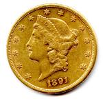 Etats Unis d'Amérique 20 Dollars (tête de Liberté) 1891 San...